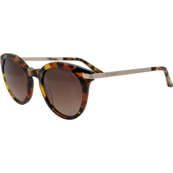 Steve Madden Globaal Womens Round Plastic Sunglass 48-22  Tortoise main image 5